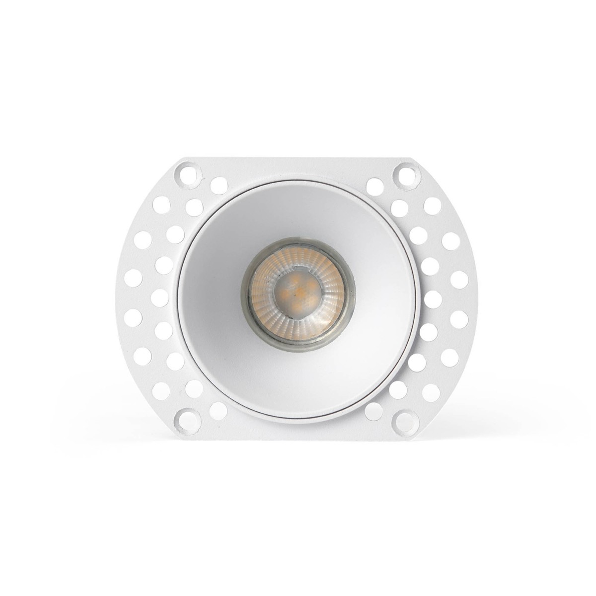 FLAC Белый встраиваемый безрамочный светильник IP44 MR11 GU10