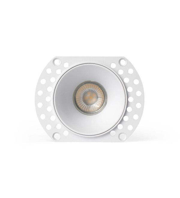 FLAC Белый встраиваемый безрамочный светильник IP44 MR11 GU10