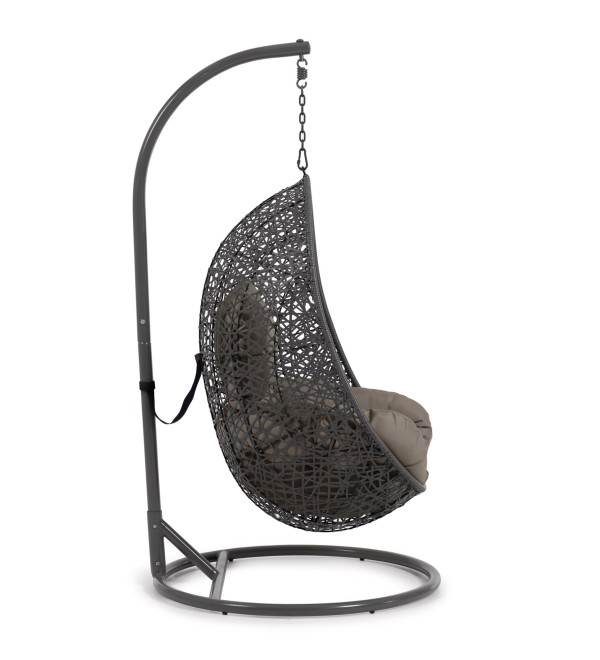 Florina Подвесное кресло с ножкой темно-серое