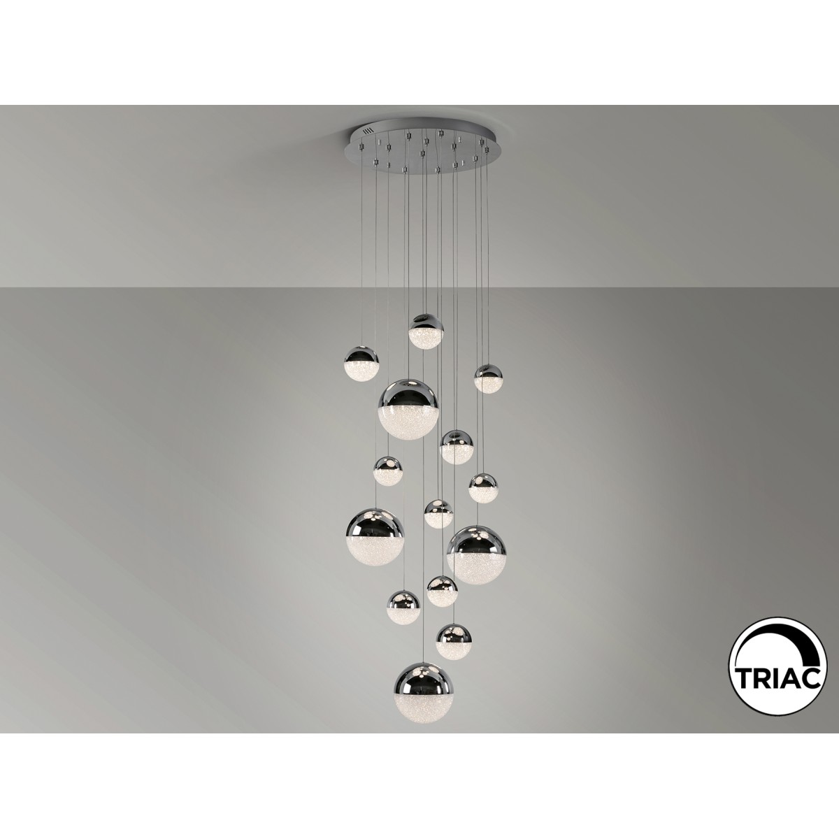 Подвесной светильник Sphere 14L LED Ø60 X500H DIM хром