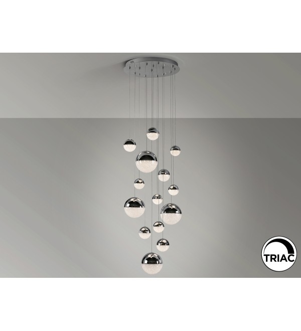 Подвесной светильник Sphere 14L LED Ø60 X500H DIM хром