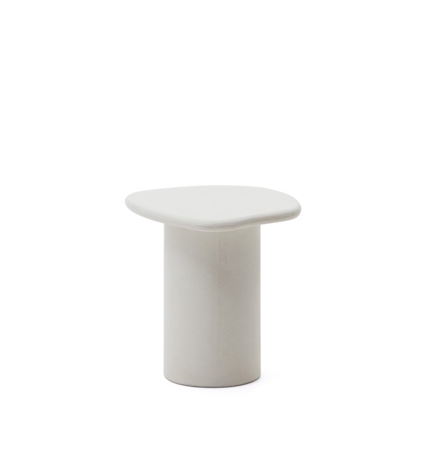 Приставной столик из белого цемента Macarella 48 x 47 см
