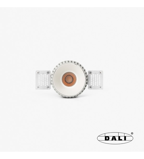 Tulipa Белый встраиваемый даунлайт без рамки 7W 24° 2700K CRI90 DALI