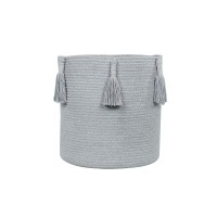 Корзина Древесный жемчужно-голубая 30*30