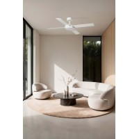 Потолочный вентилятор SAINT Ш1320MM белый 4 PALAS белый 24W CCT