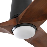 Потолочный вентилятор HEYWOOD TUB L Ш1320mm черный/орех 3P LED 10W CCT