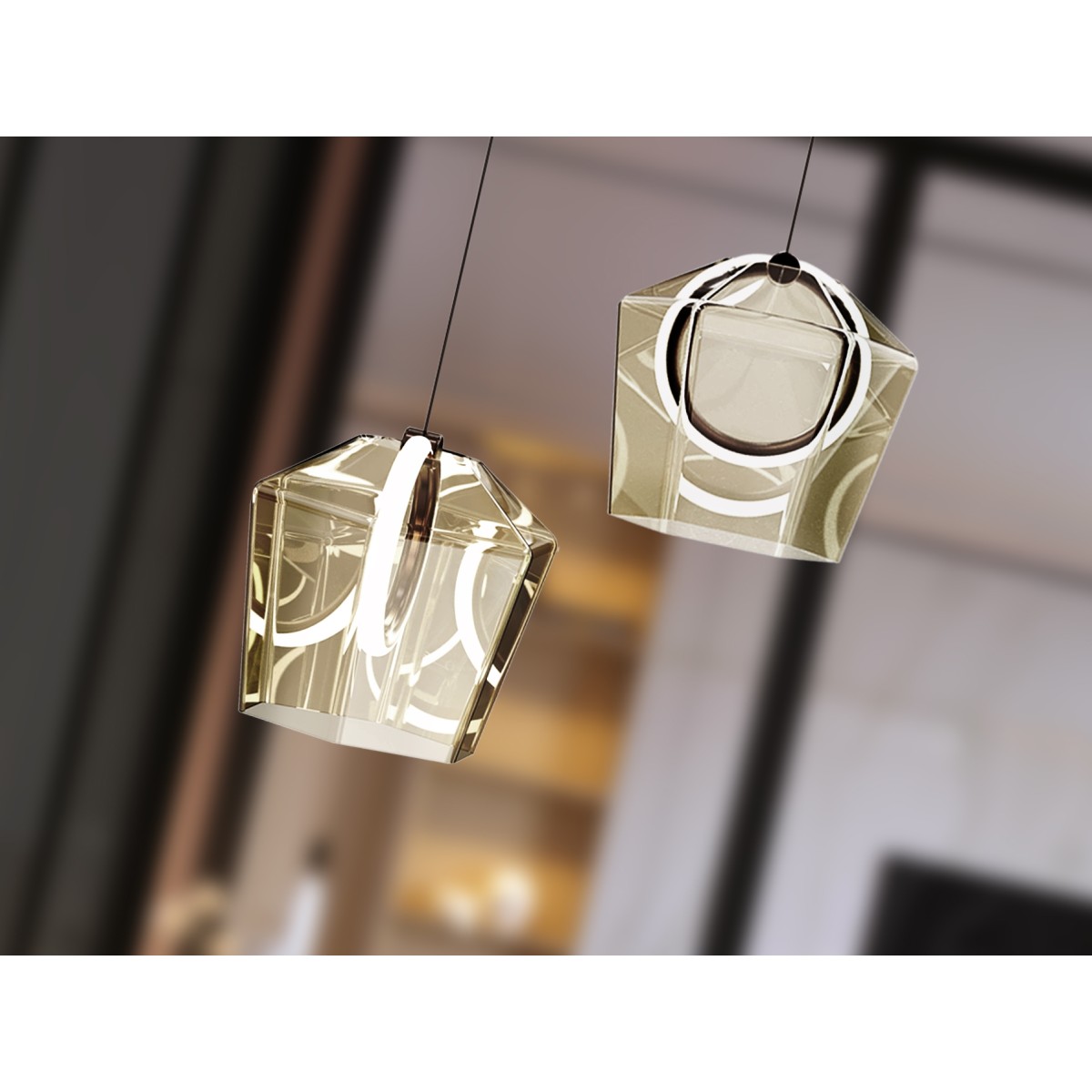 Подвесной светильник Ingrid 1L шампань