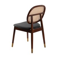Стул DC1599 /4093 из экокожи и ротанга