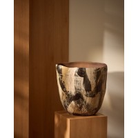 Коричневая керамическая ваза Dirva, 38 см