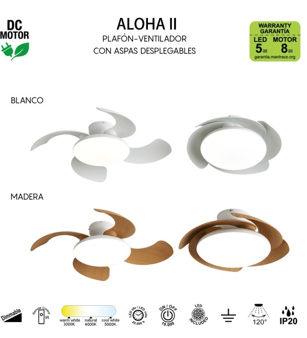 9515 Люстра потолочная-вентилятор ALOHA II