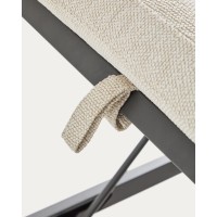 Шезлонг Kionia из алюминия цвета графит