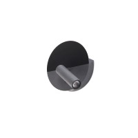 DUAS Бра с ридером черный USB C LED 3W 2700K
