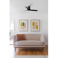 Потолочный вентилятор MINI PUNT TUB S LED Ш900mm черный 3 PAL черный 10W CCT