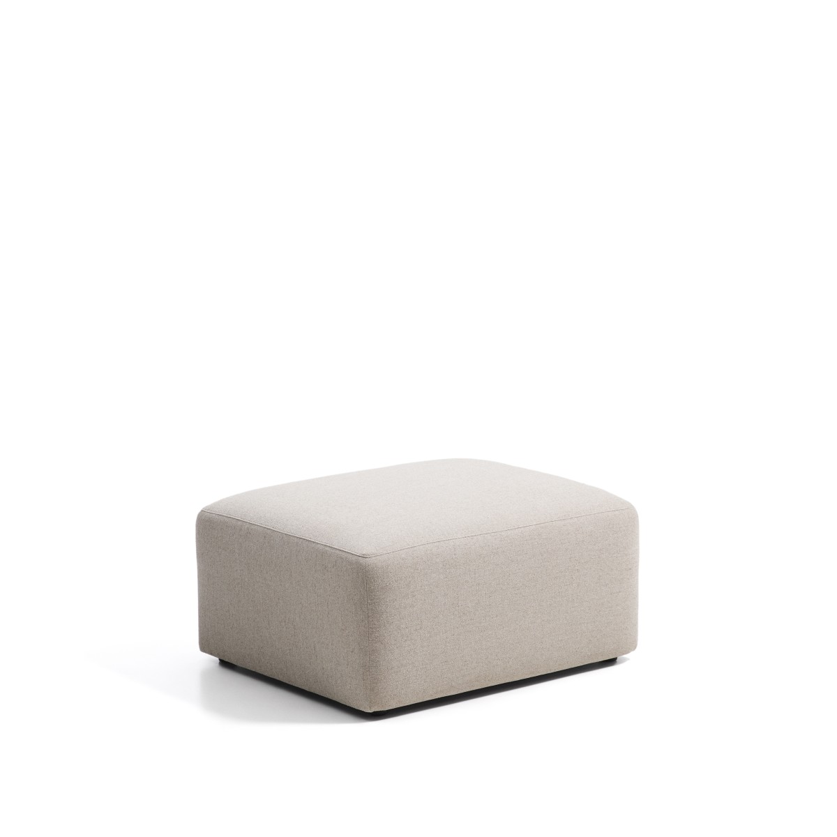 Пуф для ног Blok из бежевой синели, 90 x 74 см
