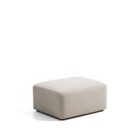 Пуф для ног Blok из бежевой синели, 90 x 74 см