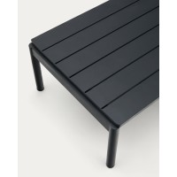 Журнальный столик Sorells из серого алюминия 63 x 149 см