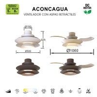9524 Люстра потолочная-вентилятор ACONCAGUA