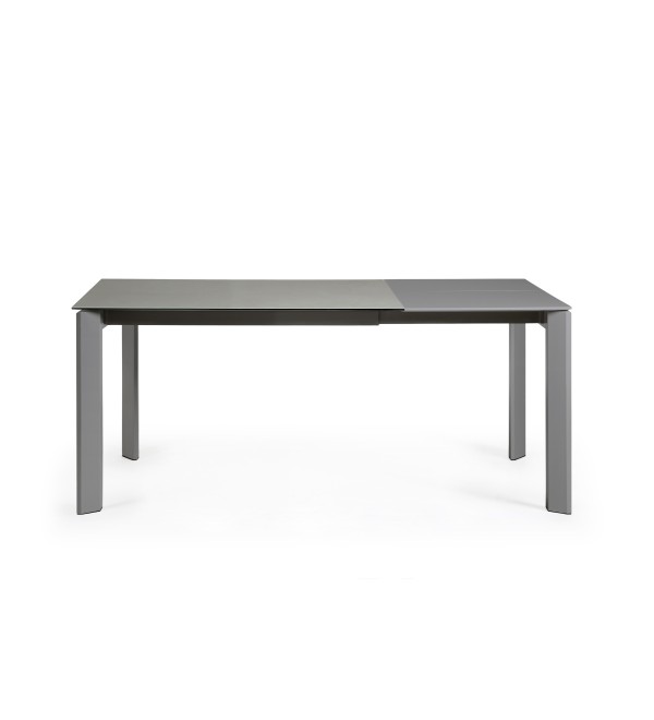 Стол Atta 120 (180) x80 антрацит, керамика