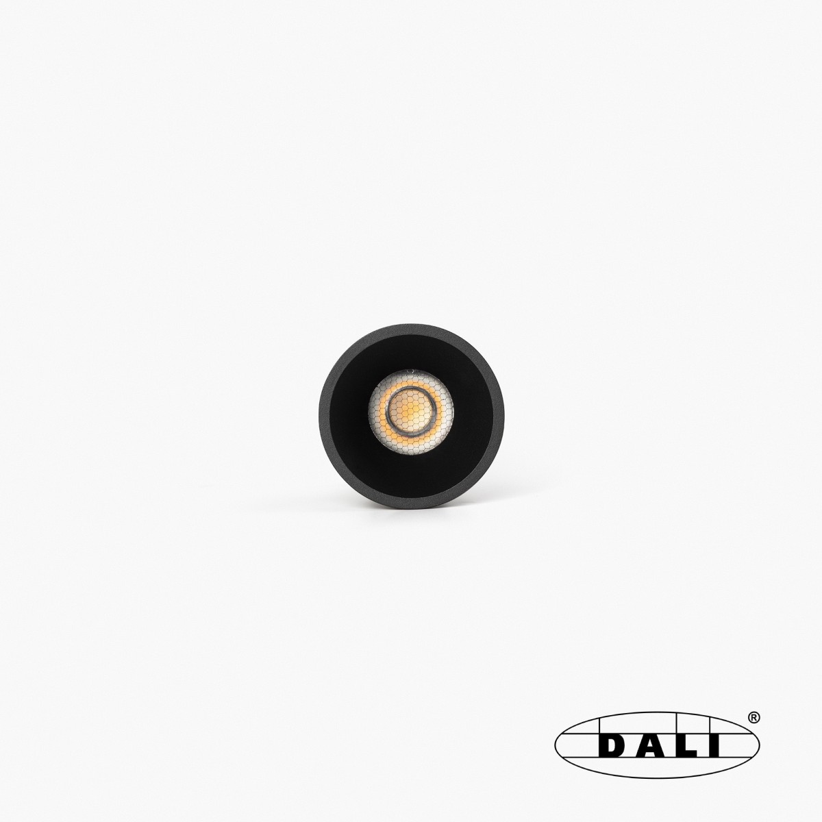 Tulipa Черный встраиваемый даунлайт 7W 36° 3000K CRI90 DALI