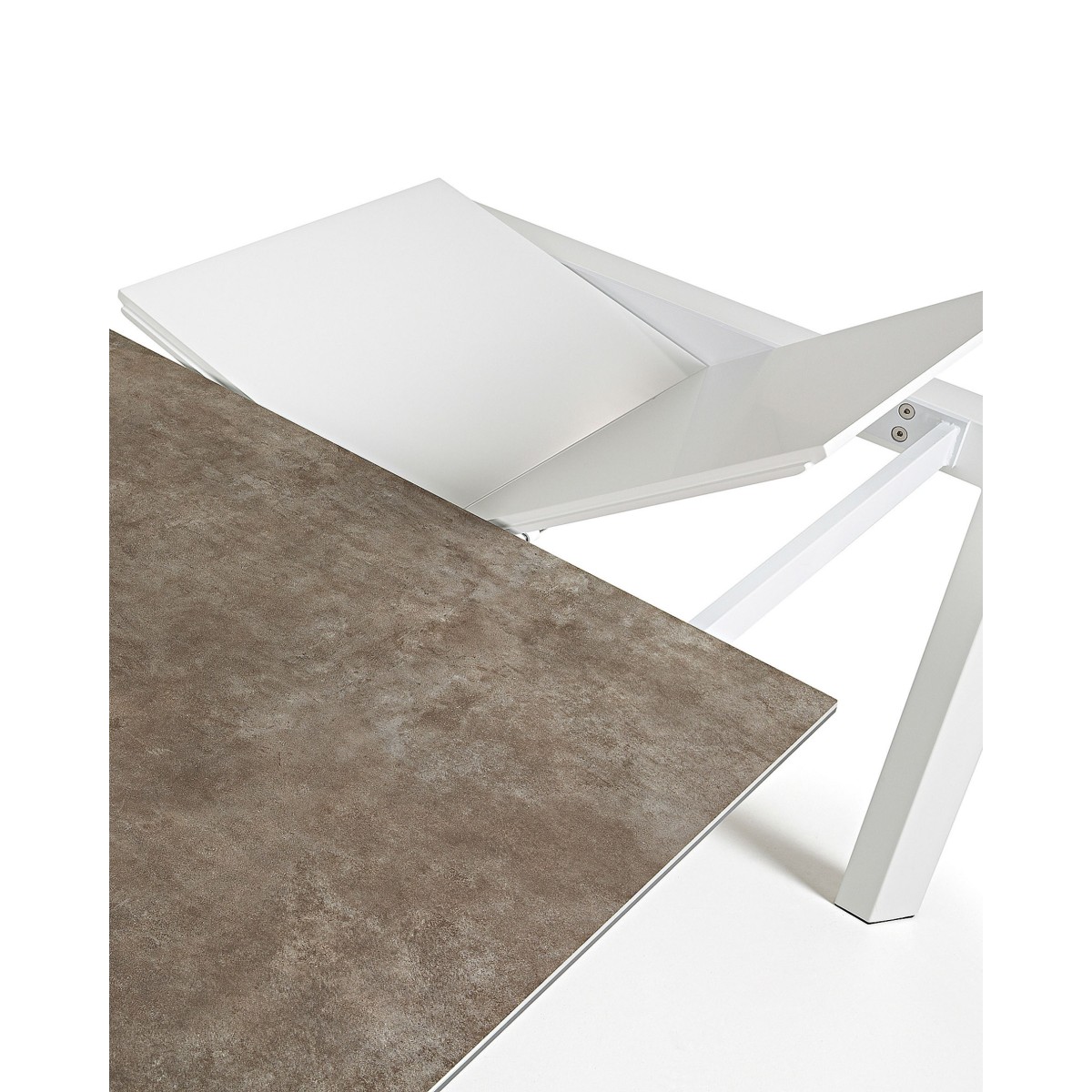 Стол Atta 140 (200) x90 белый керамика