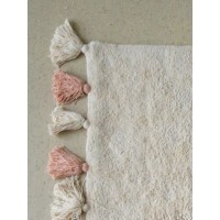 Хлопковый ковер Lillaland COLORFUL WHITE PINK 120*180