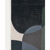 Nemsa абстрактный холст в сине-зеленых тонах, 90 x 60 см