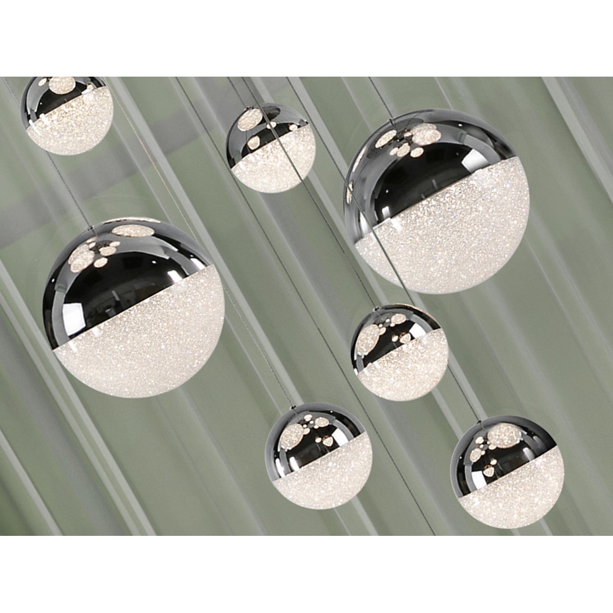Подвесной светильник Sphere 14L LED Ø60 X500H DIM хром