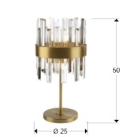 Настольная лампа Grace 6L золотая