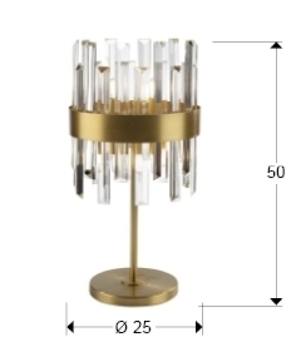 Настольная лампа Grace 6L золотая