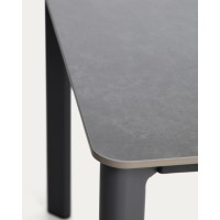 Уличный стол Anafi из спеченного камня и графитового алюминия 180 x 90см