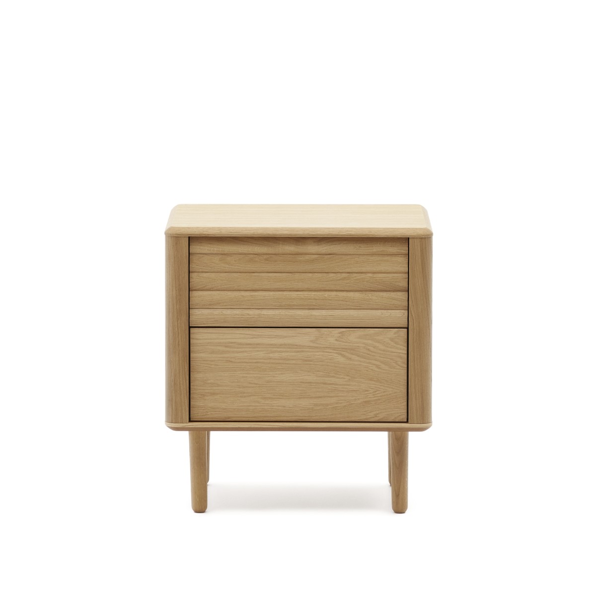 Lenon Тумбочка с 2 ящиками из шпона дуба 50 x 55 см