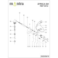 9412 Настенный светильник MANTRA AFRICA