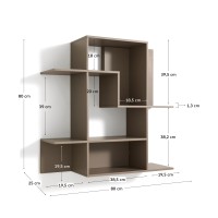Модульный стеллаж Ina в бежевом цвете, 80 x 80 см