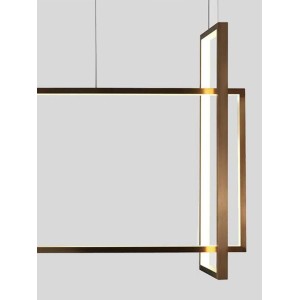 Подвесной светильник Frame 30x90 см бронзовый