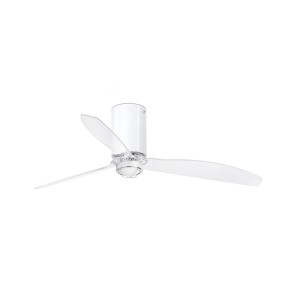 Потолочный вентилятор Mini Tube Fan LED белый/прозрачный 128 см