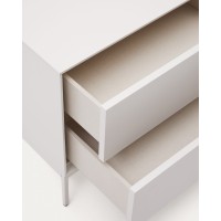 Vedrana Тумбочка прикроватная 2 ящика белый лак 60 x 55 см