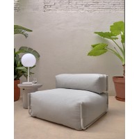 Square пуф квадратный со спинкой 101 x 101 см, светло-серый, для садового модульного дивана