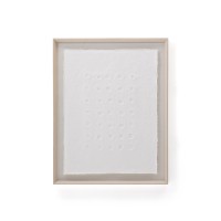 Olvin Абстрактная картина на белой бумаге с рельефным рисунком 73,6 x 93,6 см