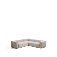 Бежевый угловой диван Blok из синели, 4 места, 290 x 290 см