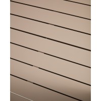 Раздвижной уличный стол Izola из алюминия с бежевой отделкой, 220 (280) x 100 см