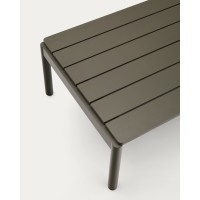 Журнальный столик Sorells из зеленого алюминия 63 x 149 см