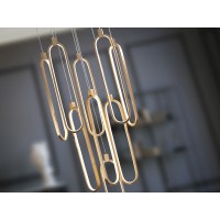 Люстра Colette 9L розовое золото