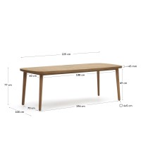 Maset Стол уличный из массива эвкалипта 220 x 100 см