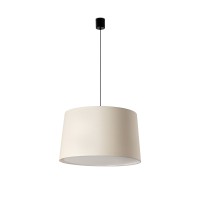 Подвесной светильник WINDSOR COLGANTE SIMPLE черный/бежевый абажур 3xE27