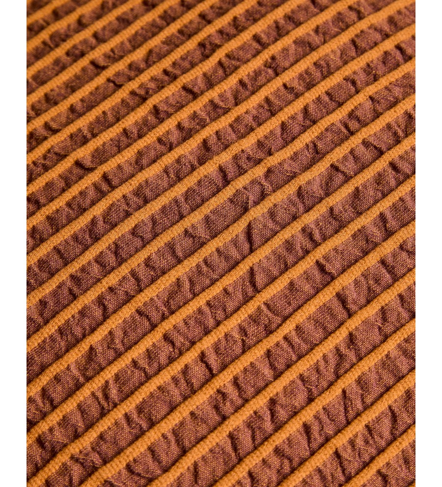 Чехол для подушки Tarilo из хлопка оранжевого цвета плиссированный, 50 x 50 см