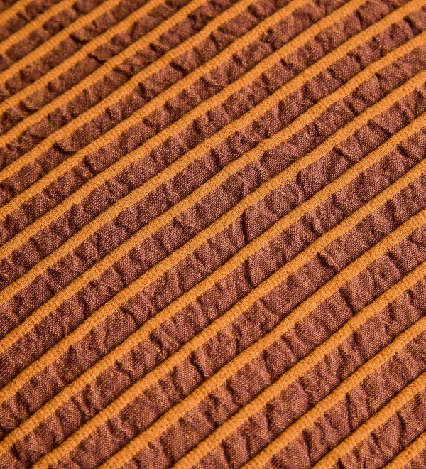 Чехол для подушки Tarilo из хлопка оранжевого цвета плиссированный, 50 x 50 см