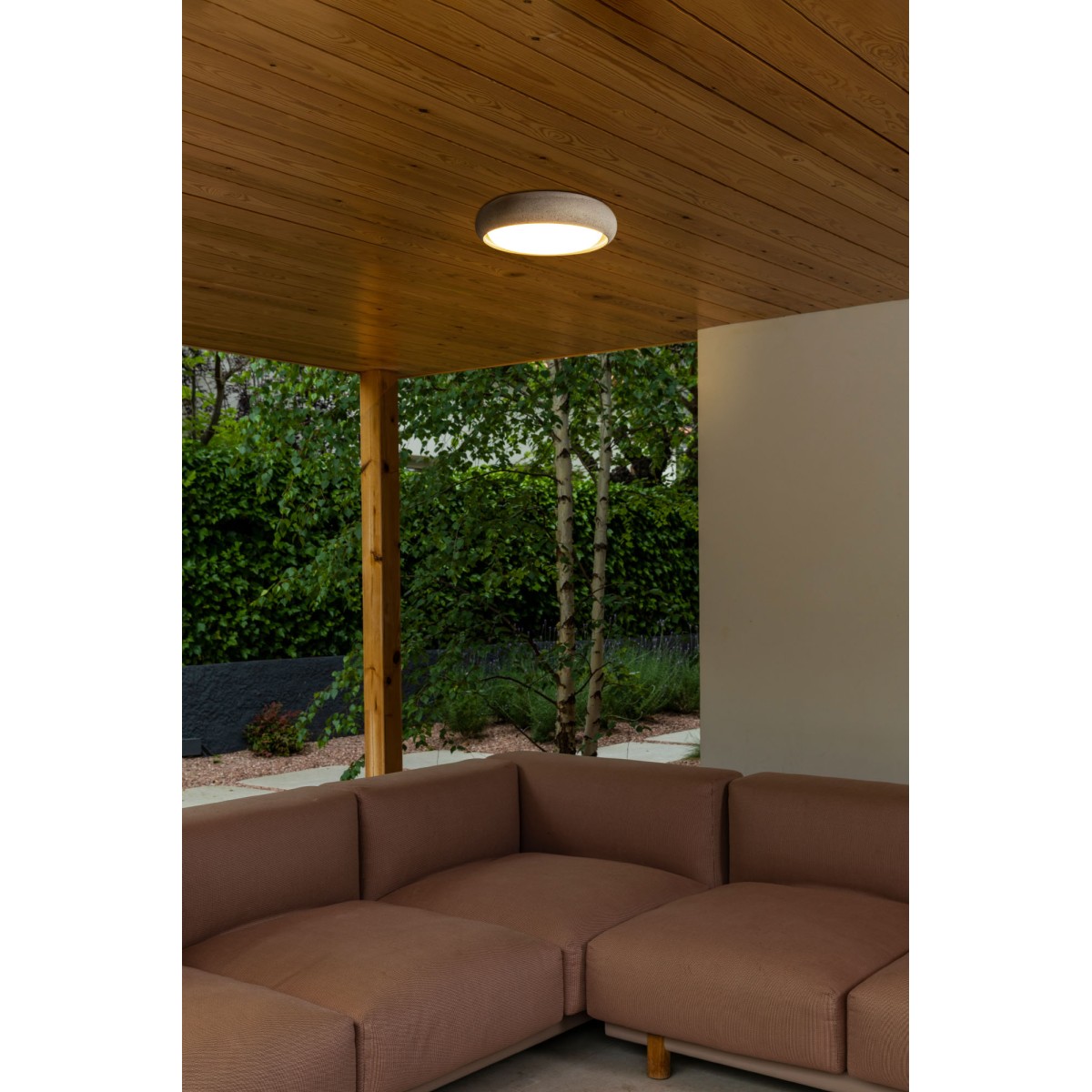 Потолочный светильник Anga 240 темно-серого цвета LED 18W 2700K