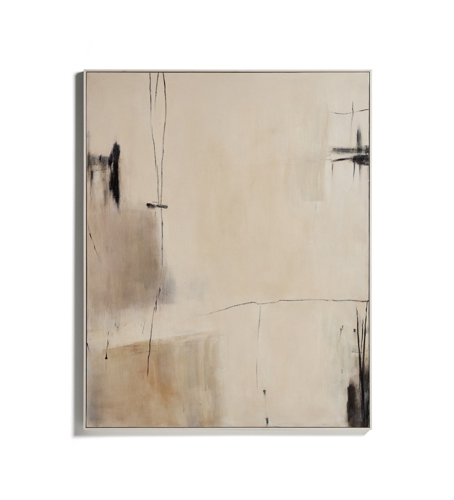 Абстрактная картина Meril в бежевых тонах, 120 x 150 см