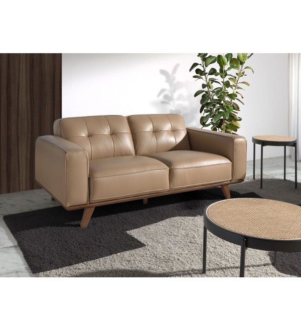 Диван 2-х местный 6119/5606-2P-M5668 с обивкой из стеганой кожи