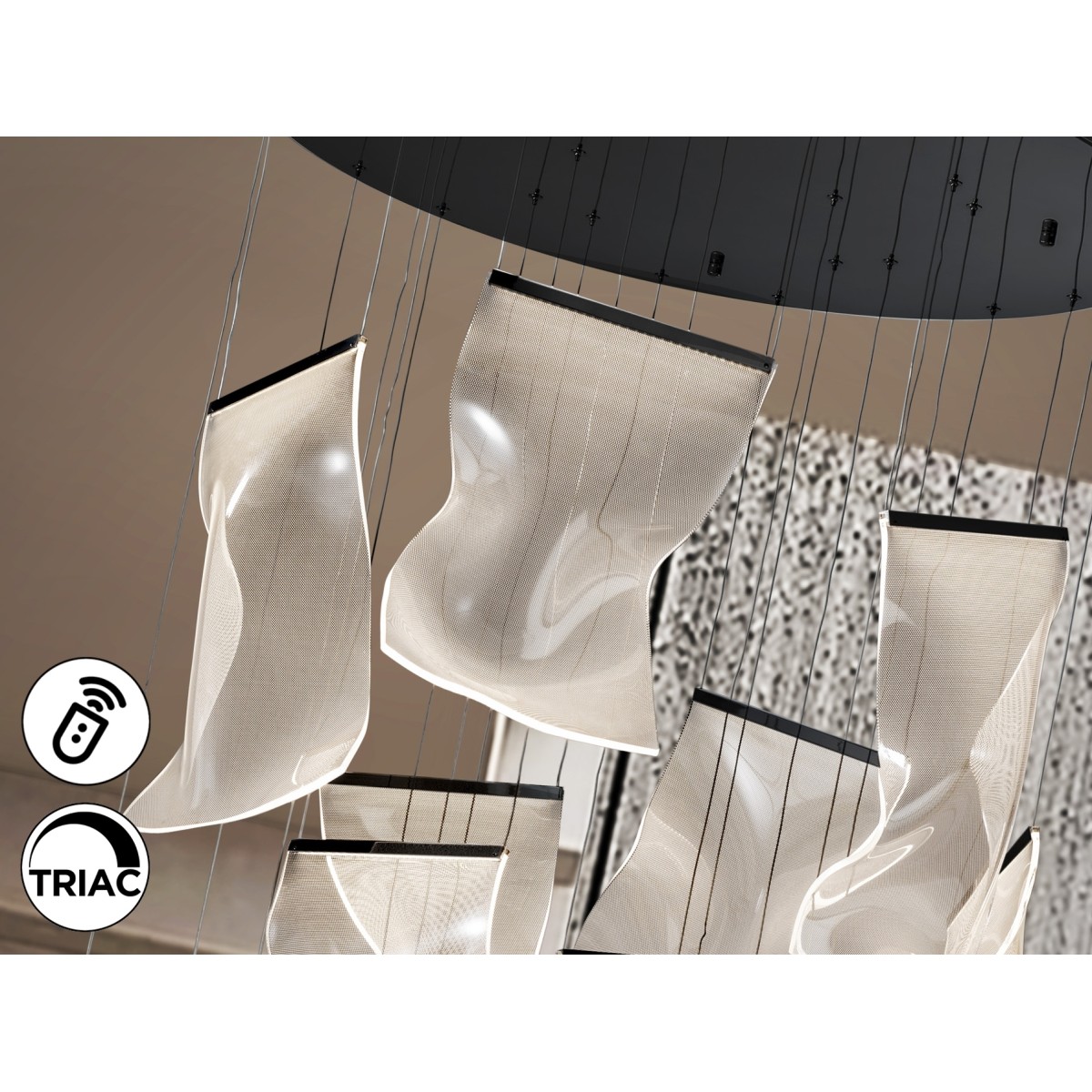 Velos Люстра 13L черная DIMABLE